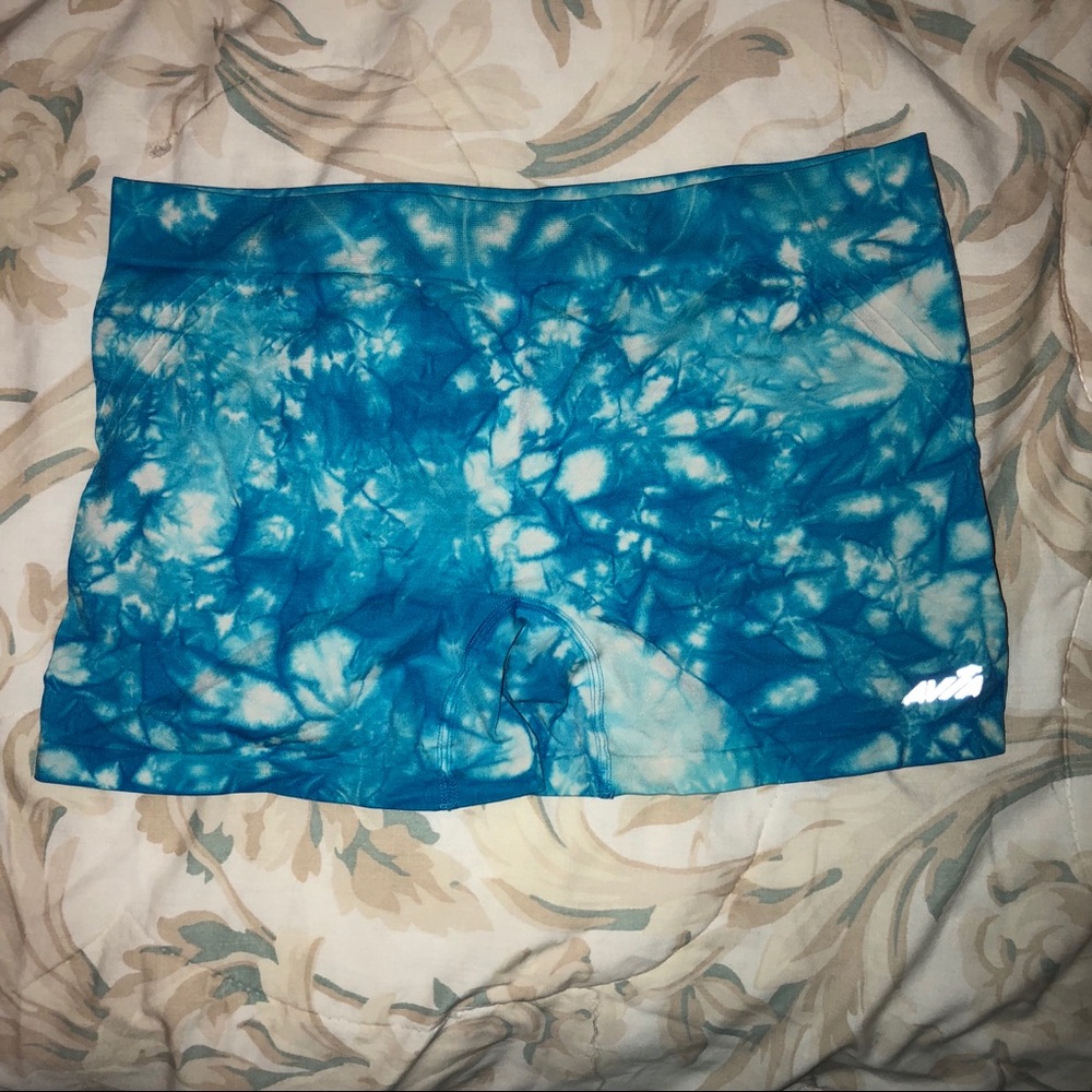 Tie dye compression shorts